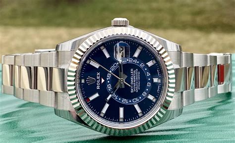 rolex sky dweller blue dial 2021|rolex sky dweller retail price.